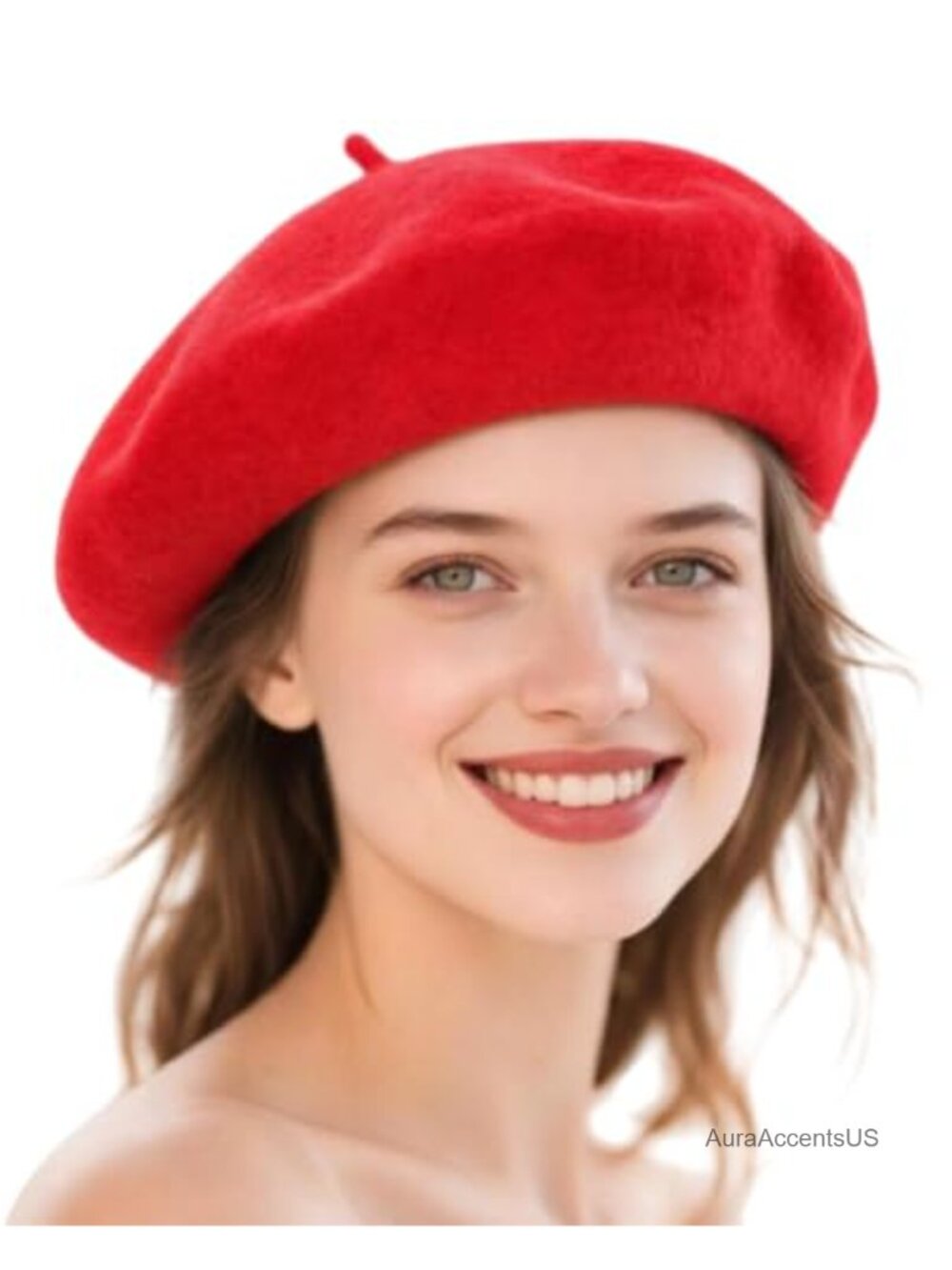 100% Wool French Beret Hat Classic Winter Beanie Cap